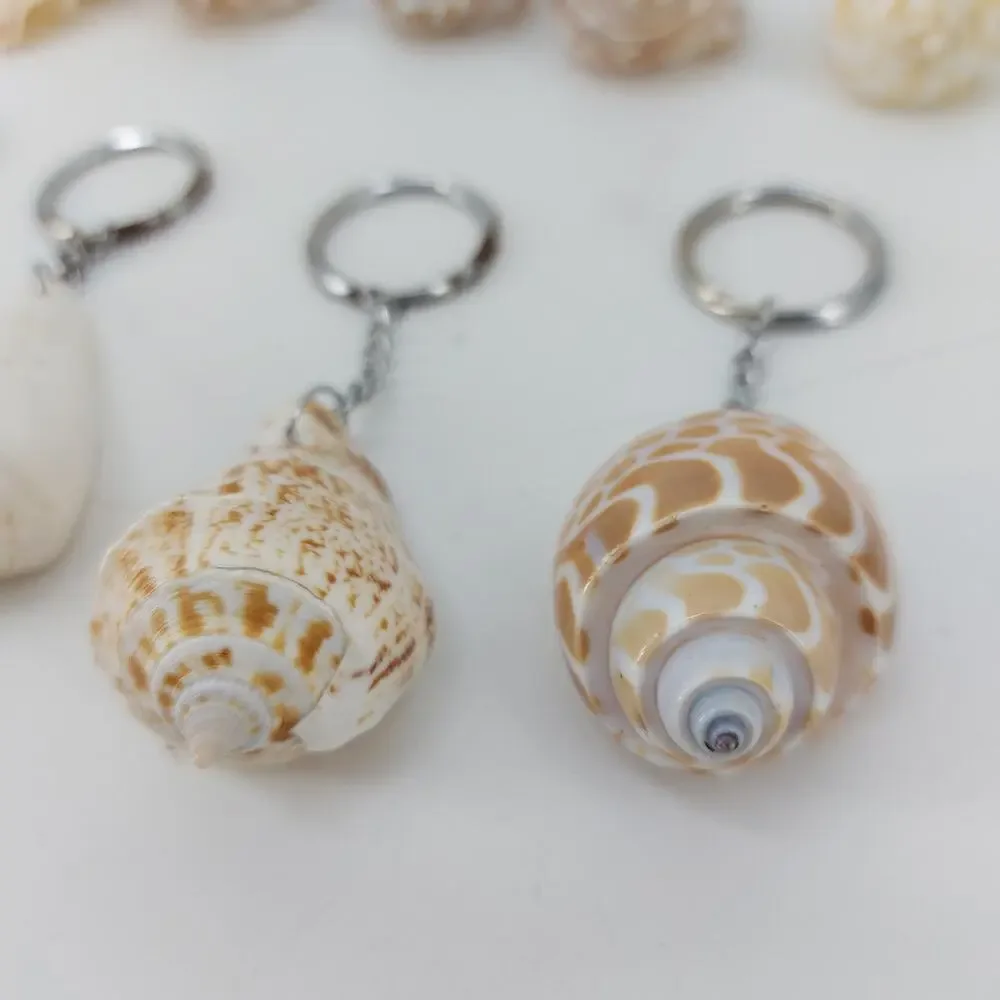 Sheshell Key Rings Lot Keychain Lot of 9 Natural Boho
